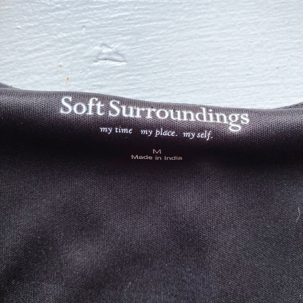 Soft Surroundings Black and Ruby Patchwork Tunic … - image 7